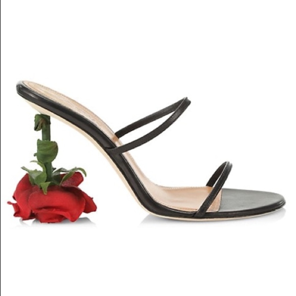 New Loewe Rose Heel Sandals